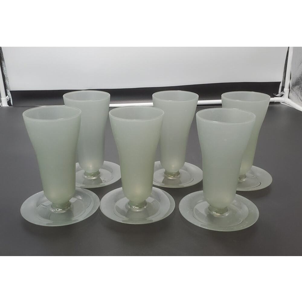 Parfait Dishes Vintage Tupperware with Bases, Set of 6 755 754 NO LIDS